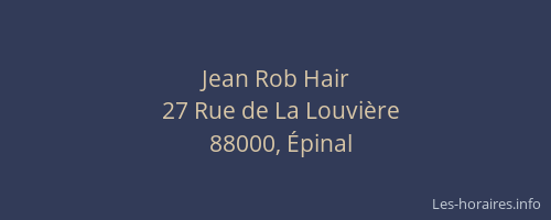 Jean Rob Hair