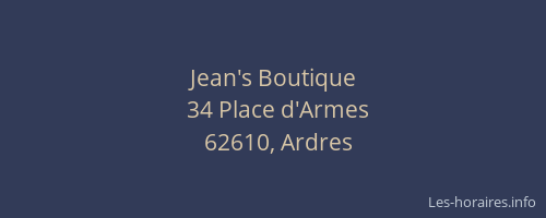 Jean's Boutique