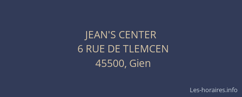 JEAN'S CENTER