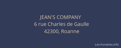 JEAN'S COMPANY