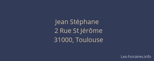 Jean Stéphane