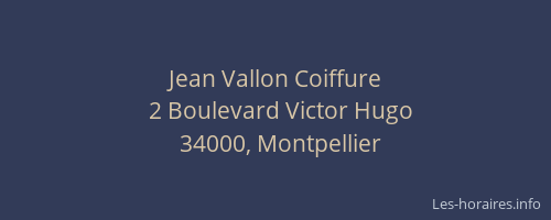 Jean Vallon Coiffure