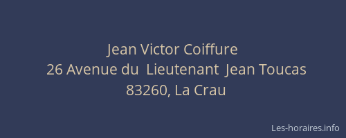 Jean Victor Coiffure