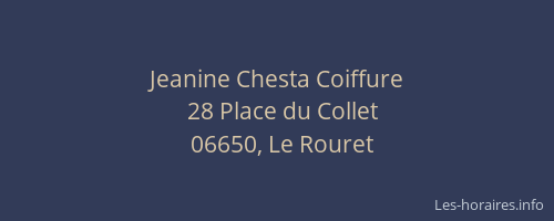 Jeanine Chesta Coiffure