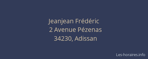 Jeanjean Frédéric