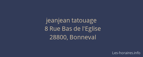 jeanjean tatouage