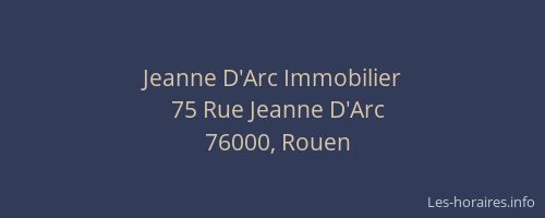Jeanne D'Arc Immobilier