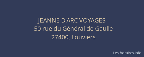 JEANNE D'ARC VOYAGES