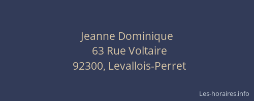 Jeanne Dominique