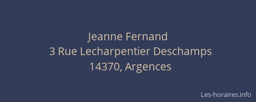 Jeanne Fernand