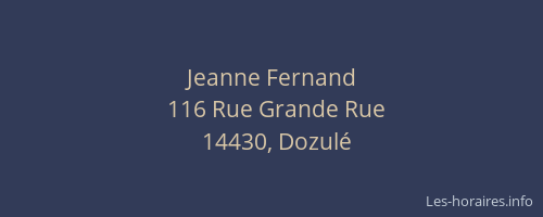 Jeanne Fernand