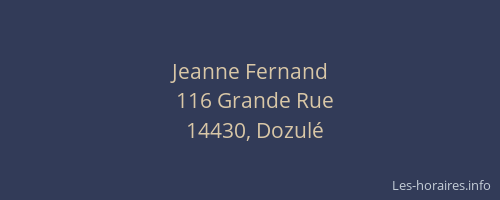 Jeanne Fernand