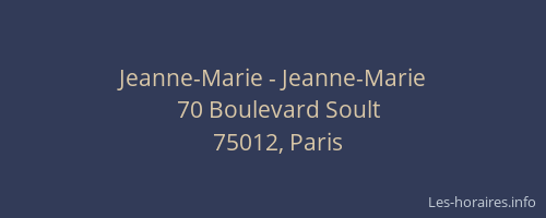 Jeanne-Marie - Jeanne-Marie