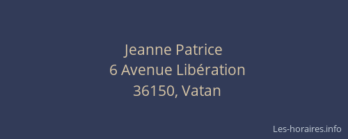 Jeanne Patrice
