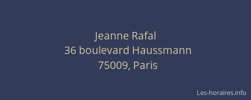 Jeanne Rafal