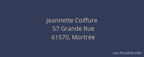 Jeannette Coiffure