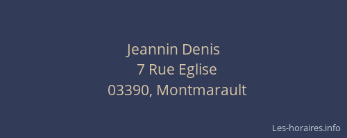 Jeannin Denis