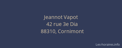 Jeannot Vapot