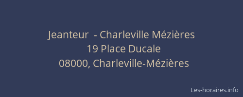 Jeanteur  - Charleville Mézières