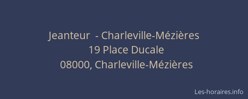 Jeanteur  - Charleville-Mézières