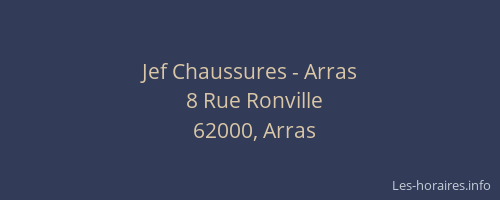 Jef Chaussures - Arras