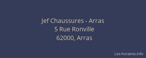 Jef Chaussures - Arras