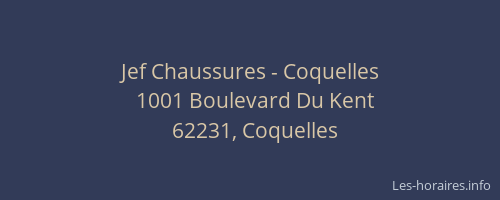 Jef Chaussures - Coquelles