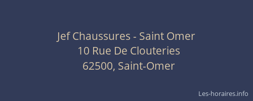 Jef Chaussures - Saint Omer