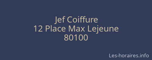 Jef Coiffure