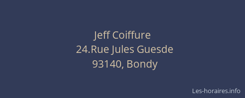 Jeff Coiffure