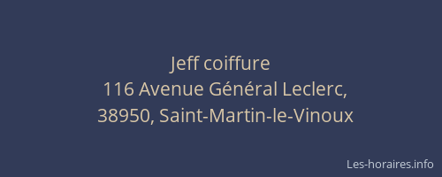 Jeff coiffure