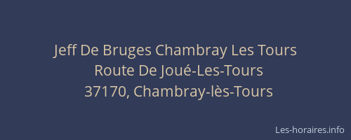 Jeff De Bruges Chambray Les Tours
