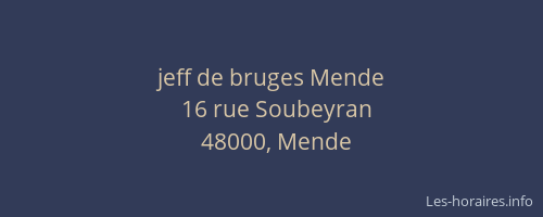 jeff de bruges Mende