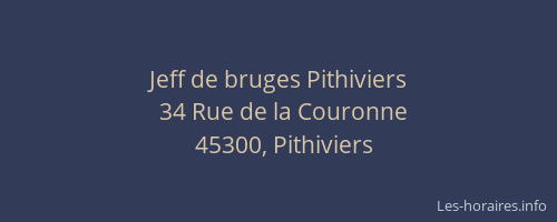 Jeff de bruges Pithiviers