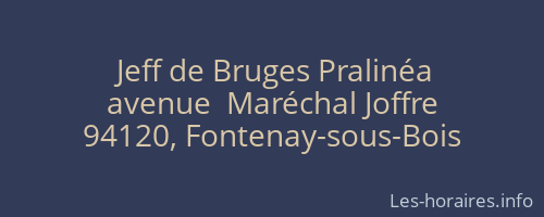 Jeff de Bruges Pralinéa