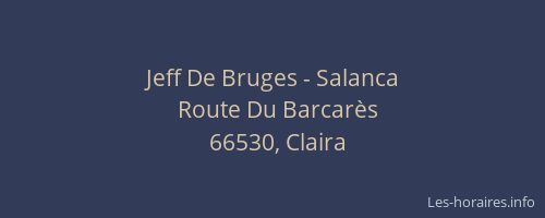 Jeff De Bruges - Salanca