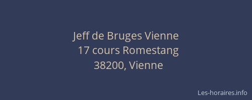 Jeff de Bruges Vienne
