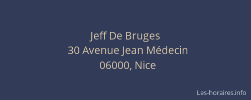 Jeff De Bruges