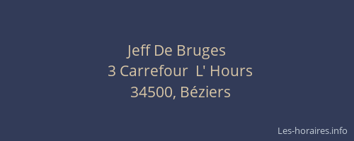 Jeff De Bruges
