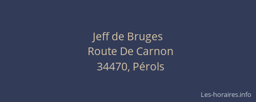Jeff de Bruges