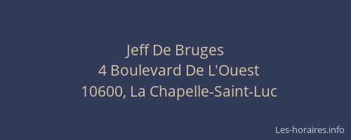 Jeff De Bruges