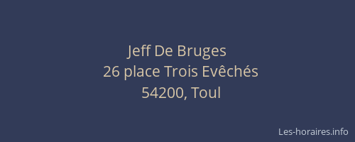 Jeff De Bruges