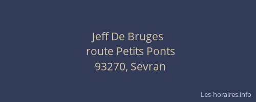 Jeff De Bruges