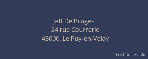 Jeff De Bruges