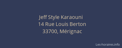 Jeff Style Karaouni