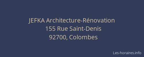 JEFKA Architecture-Rénovation