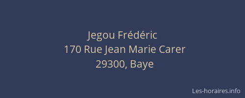 Jegou Frédéric