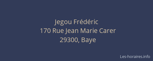 Jegou Fr&eacute;d&eacute;ric