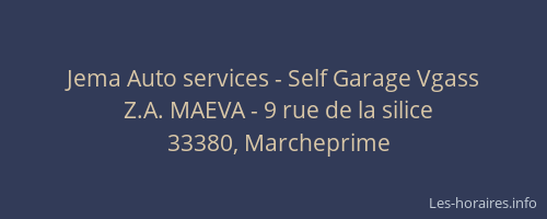 Jema Auto services - Self Garage Vgass