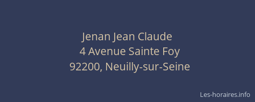 Jenan Jean Claude